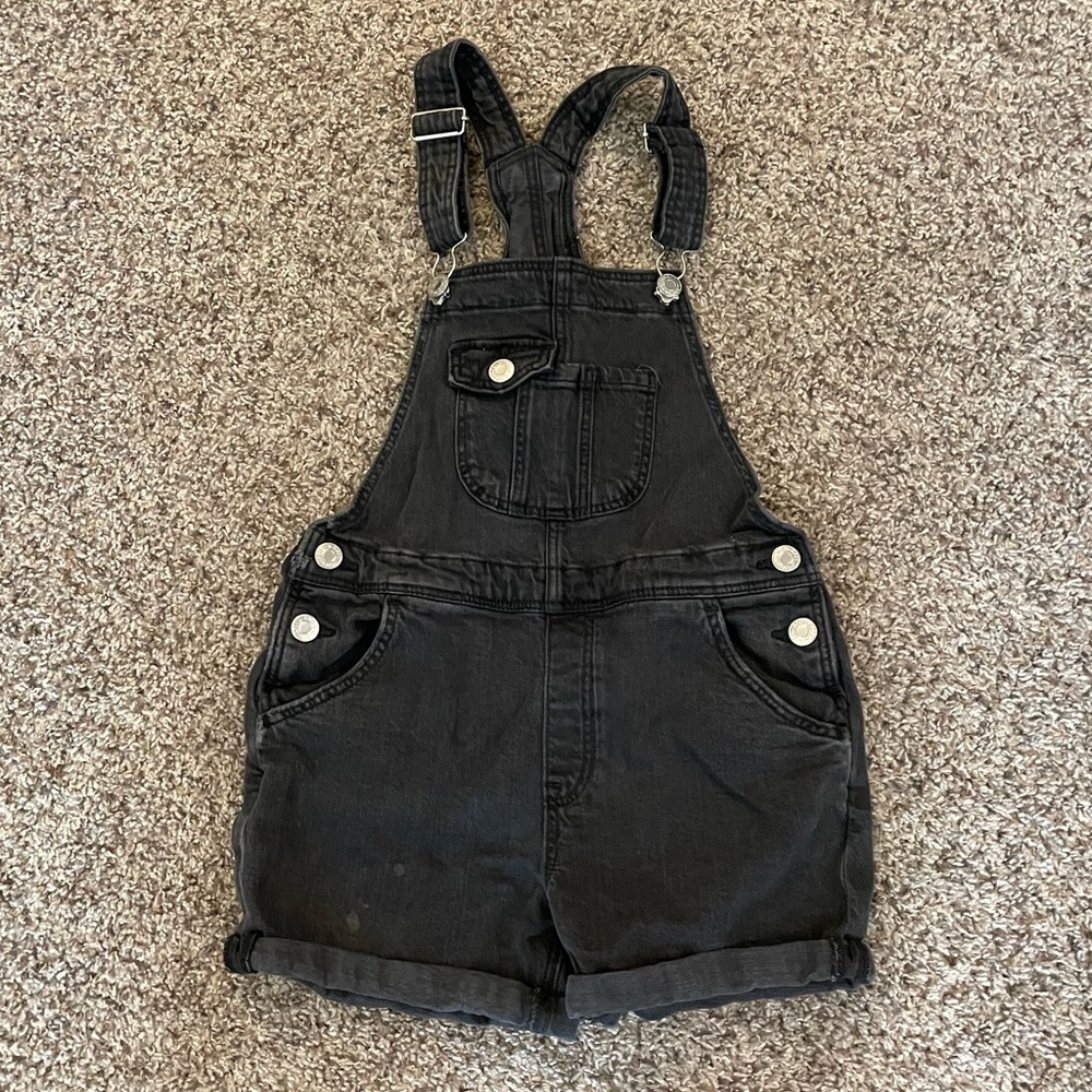 Girls H&M size 8 black overalls